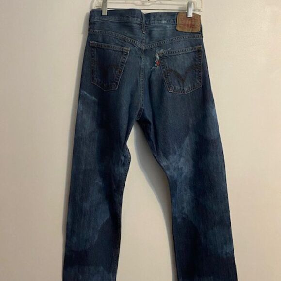 Levi's 527 5 pocket distressed bootcut jeans, size 34/32 - Picture 2 of 4